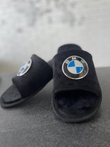 Домашні капці Family Story Класичні FLEX з оригінальним авто-значком BMW відкриті Чорні