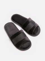 Основа під пухнастики FLEX чорного кольору із відкритим носком з прямокутною липучкою - Купити