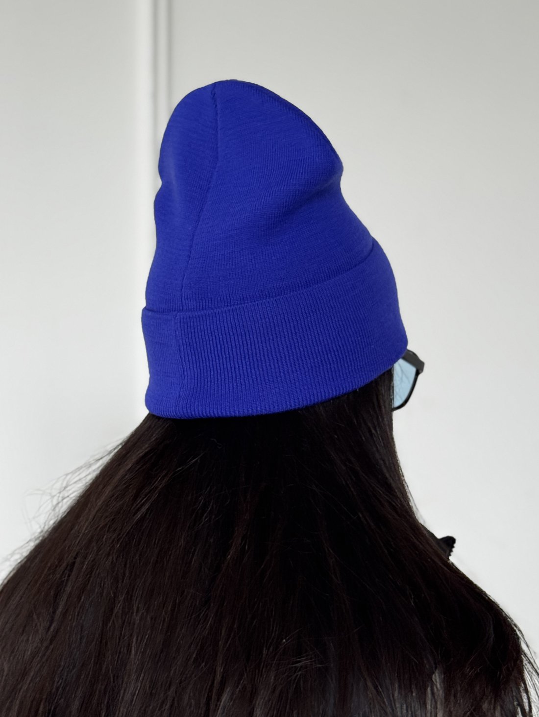 Яскрава модна шапка в'язана універсальна INNOE 950118-1 Лазур