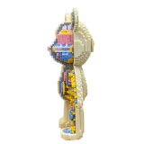 Конструктор Magic Blocks у вигляді ведмедика Bearbrick Скелет - Pobut
