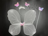 Карнавальні крила метелика, білі.