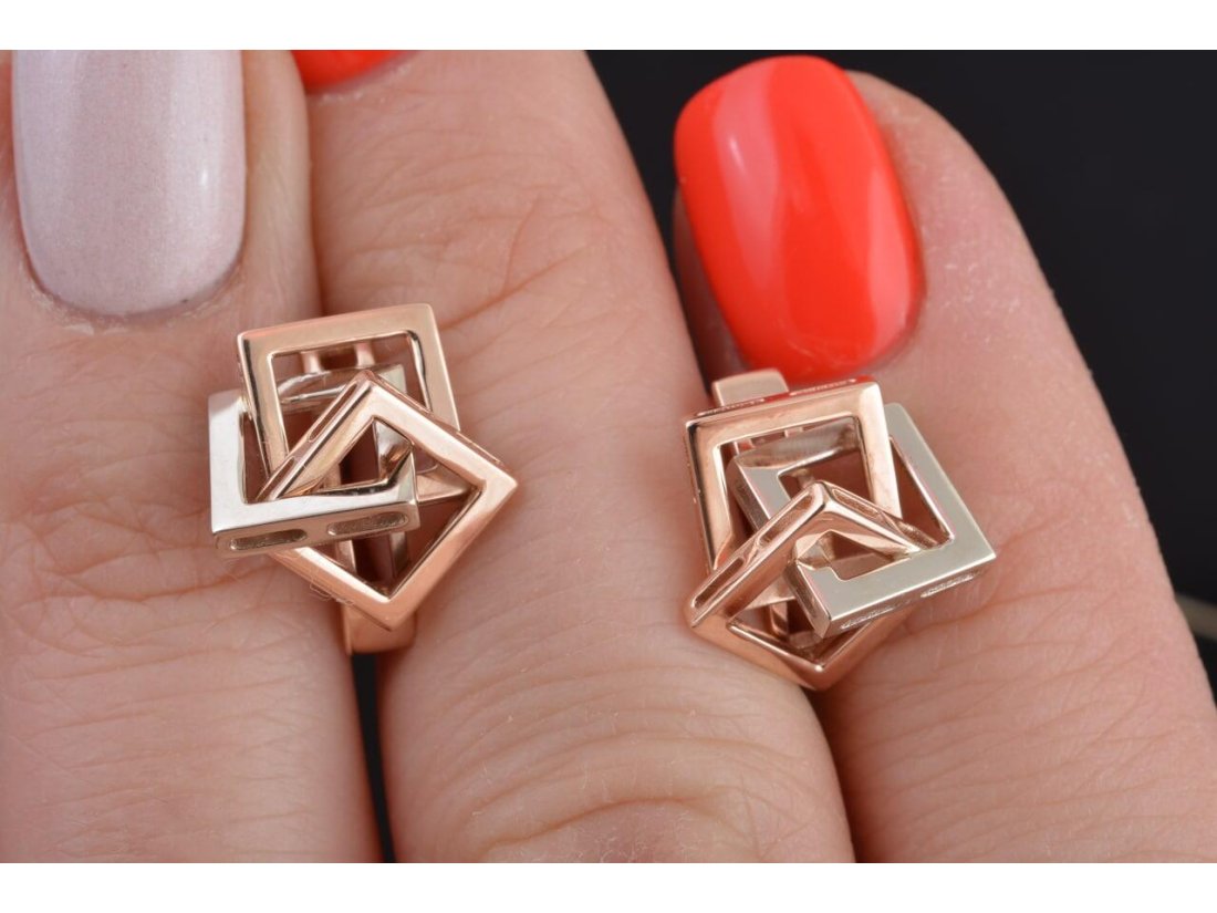 Сережки "Геометрія" - Фото4 Сережки "Геометрія"