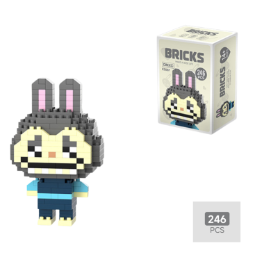 Конструктор BRICKS &quot;Лабубу&quot; Сірий - Купити