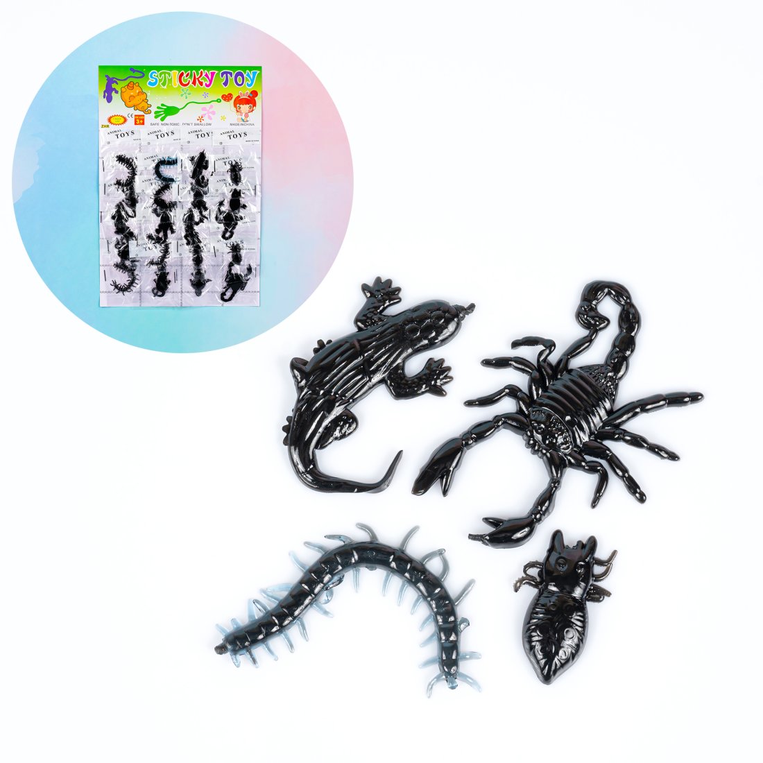 Лізун-антистрес Комахи на палетці 8 см