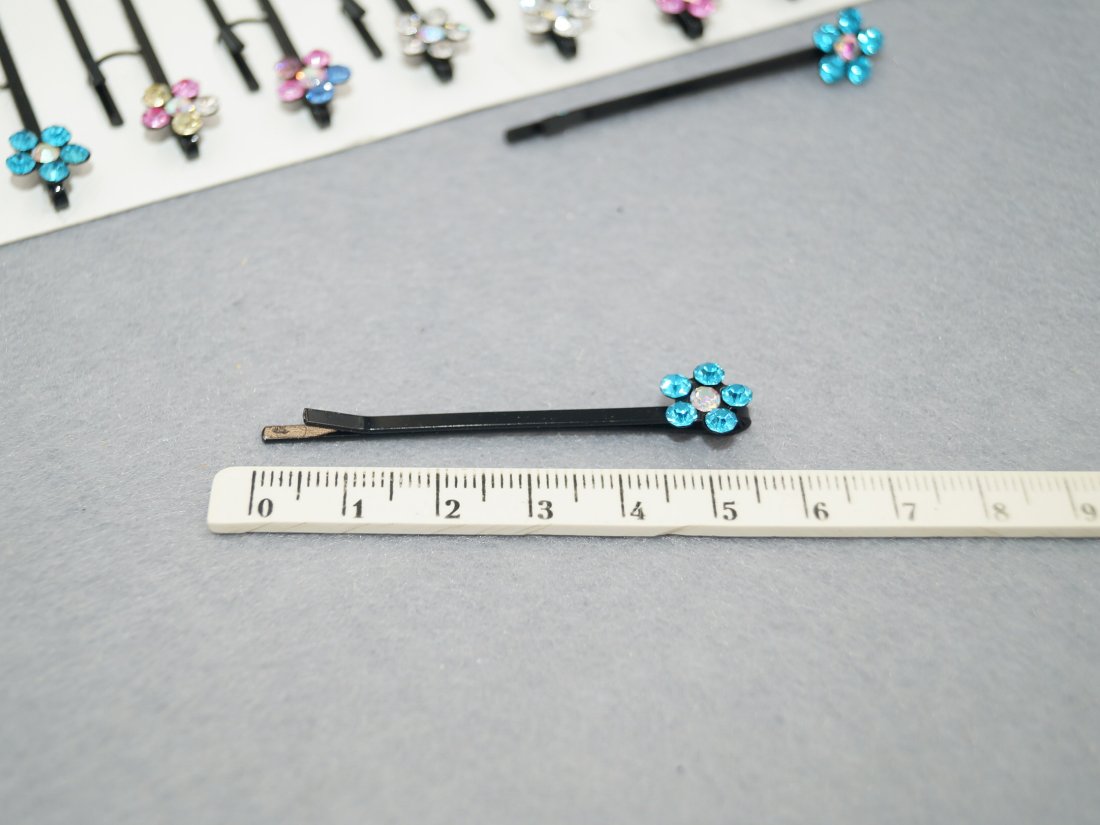 Невидимки для волосся. 5.5 см. - Кристалік