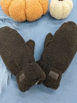 М’які рукавиці з ефектом плюшу — комфорт і стиль для холодних днів INNOE 85005-3 Шоколадний
