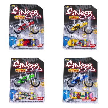 Пальчиковий скейт та велосипед Швидкість 10,5 см - Купити