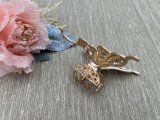 Краб для волосся метелик метал ,золото з камінням 8см. - Купити