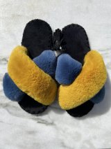 Жіночі домашні капці Іксики Синьо-Жовті