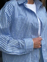 Стильна жіноча сорочка у клітину 230220-1