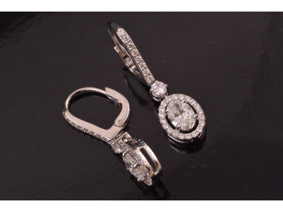 Сережки жіночі із діамантами у стилі Graff - Фото5 Сережки жіночі із діамантами у стилі Graff