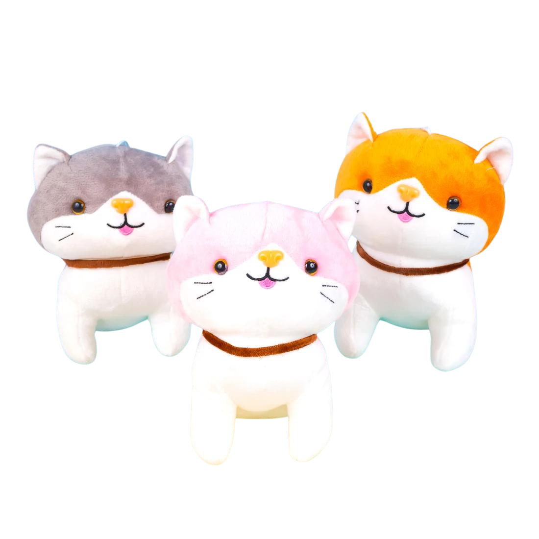 М'які іграшки Коти три квітки 16 см