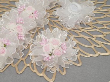 Бантики на резиночках. № 26 Рожеві. - Купити