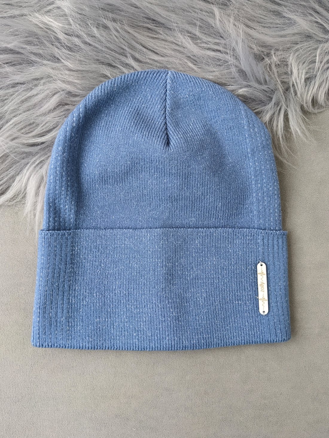 Жіноча шапка з відворотом – комфорт і стиль INNOE 950251-1 Джинс