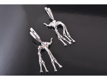 Сережки &quot;Слони Сальвадора Далі&quot; з автографом художника. Ручна авторська робота - Купити