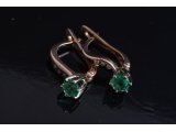 Сережки жіночі із діамантами та смарагдами - Фото6 Сережки жіночі із діамантами та смарагдами