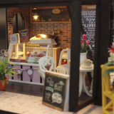 3D Румбокс Кафе "Coffee House" M027 DIY DollHouse – мініатюрна кав’ярня вашої мрії - Pobut