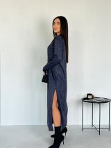 Довга сукня прямого крою з високими розрізами 270535-1 - Купити