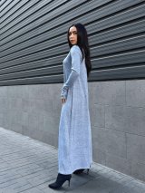 Трендова сукня гольф максі INNOE 270384-11 Сіро-блакитний - Купити