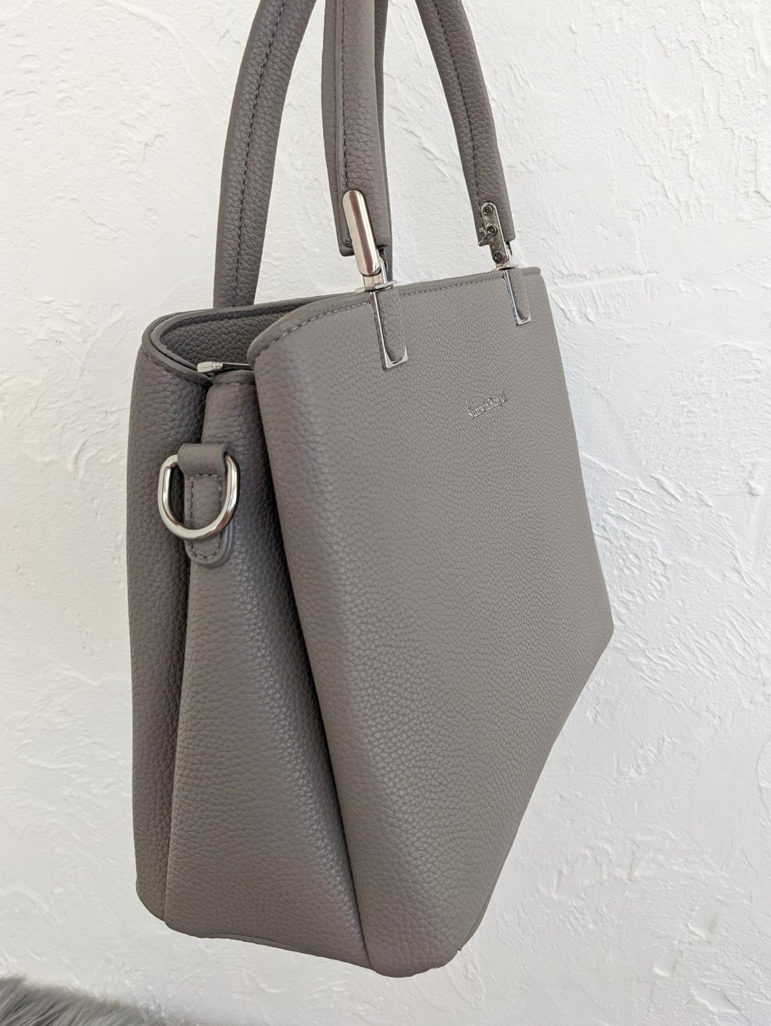 Сумка Urban Strap під натуральну шкіру з широкою шльовкою INNOE 300009-5 Сірий