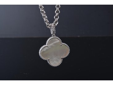 Підвіс із перламутром у стилі Van Cleef, срібло - Купити