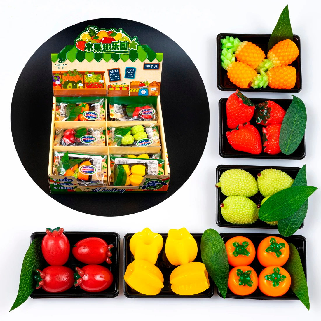 Іграшки антистрес тропічний мікс 3 см, 42 г