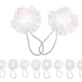 Резинка - бант біла 4см 1-207361