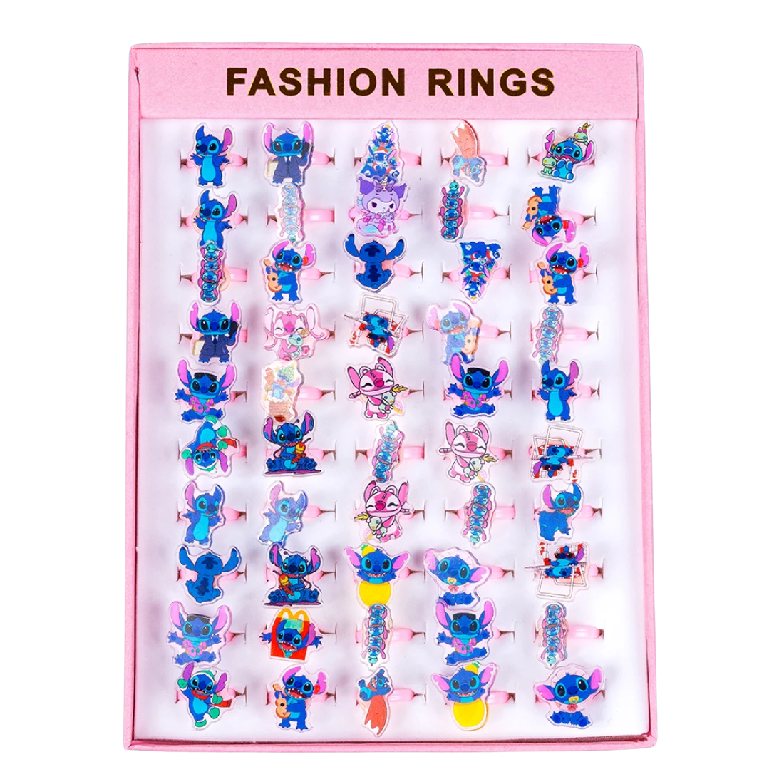 Дитячі каблучки на палець Ушастики 50 штук