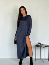 Довга сукня прямого крою з високими розрізами 270535-1
