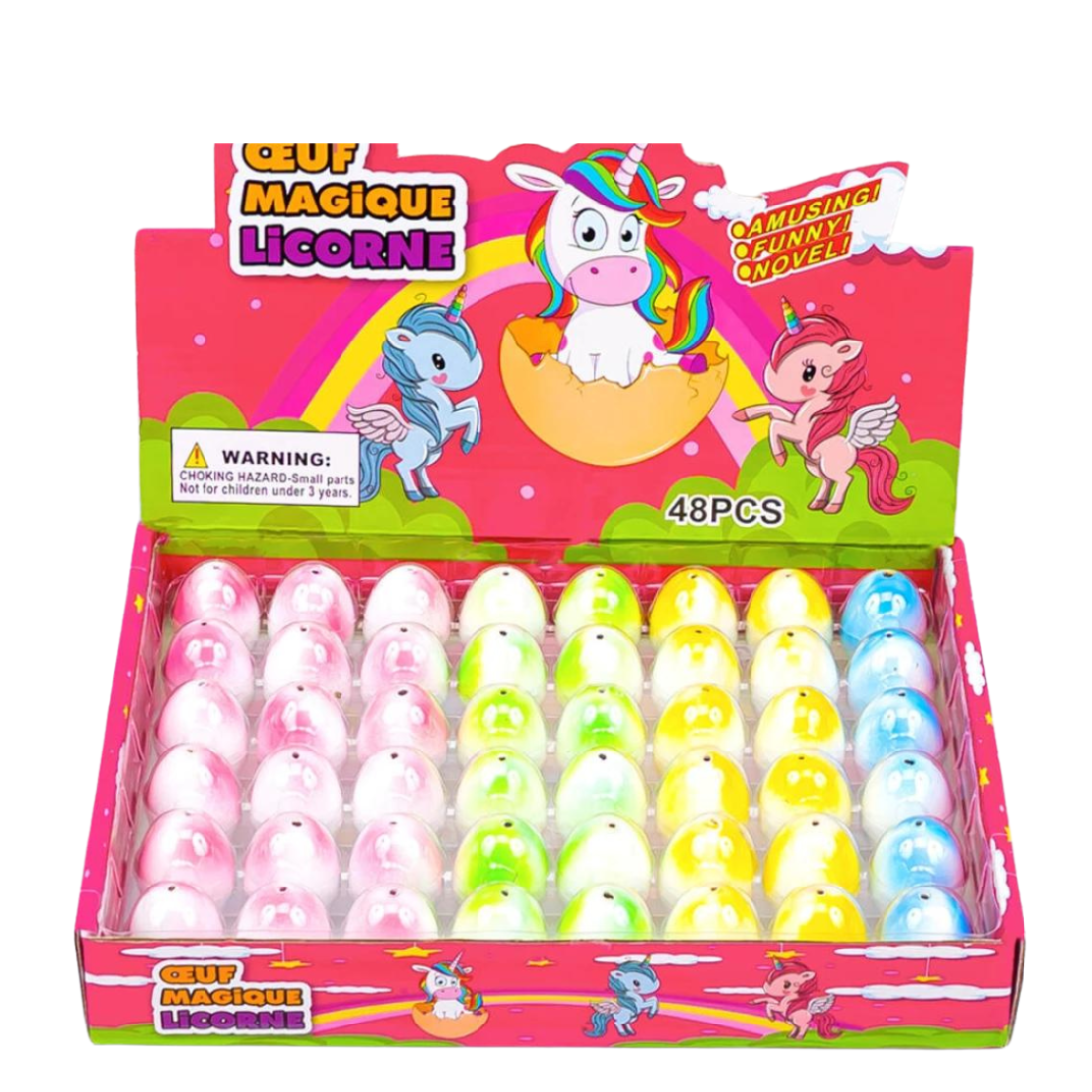 Однороги 4 кольори в яйці 4 см