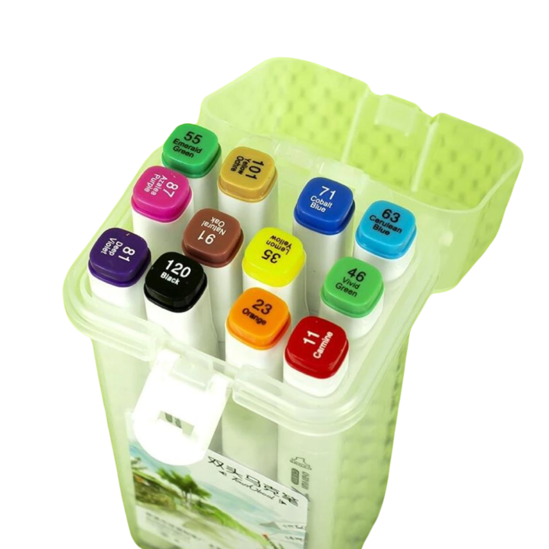 Скетч маркери двосторонні бокс 12 кольорів - Pobut