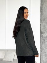 Жіноча туніка з легкої ангори з люрексовим напиленням 230222-3 Чорний - Innoe