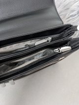 Елегантна чорна сумка з екошкіри з функціональним дизайном INNOE 350010-2 Чорний