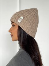 Тепла шапка з м’якої пряжі крупної в’язки INNOE 950234-1 Фрез