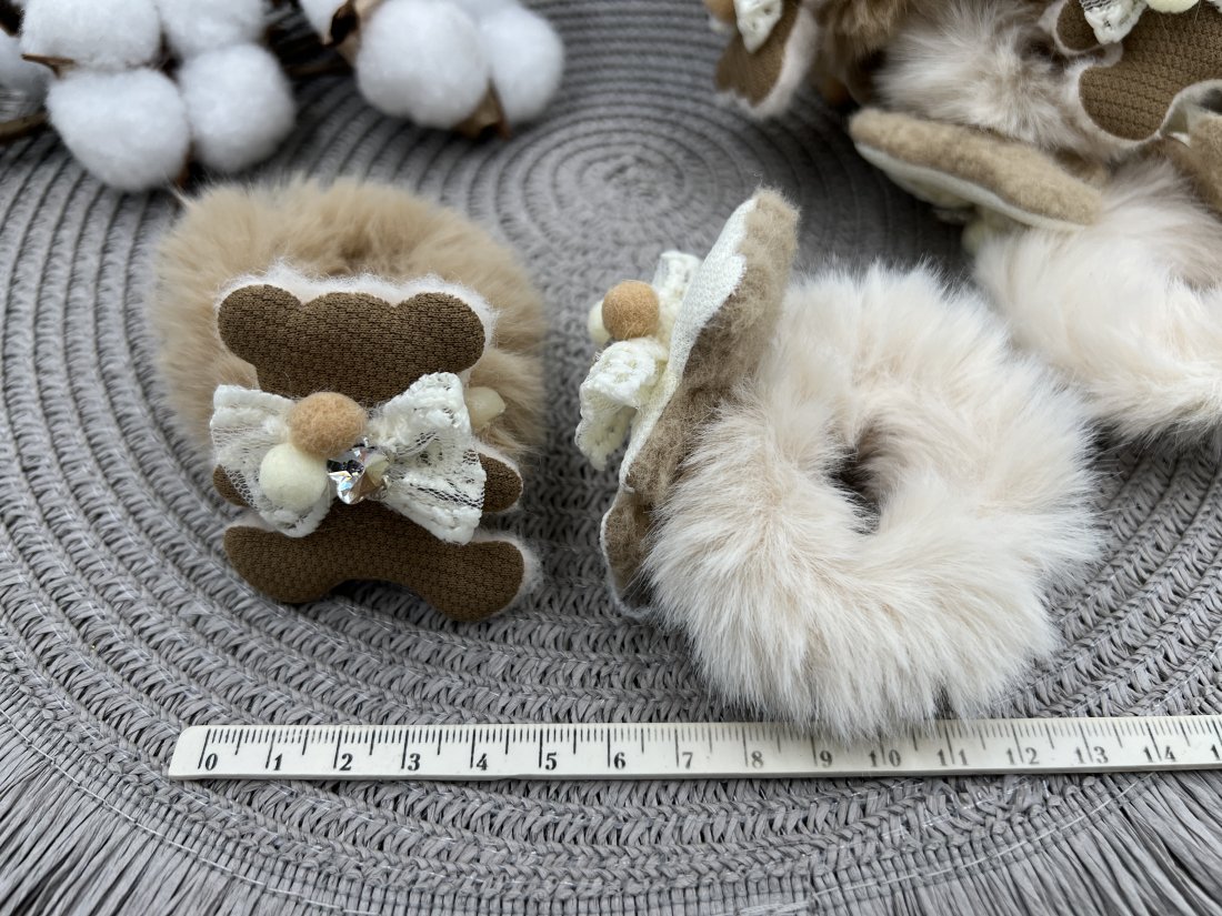 Дитячі резинки для волосся. Ведмедик - Кристалік