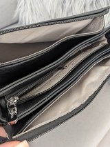 Стильна зручна сумка з екошкіри INNOE 350011-2 Чорний