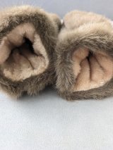 Жіночі теплі хутряні рукавиці Taupe INNOE 85005-2 Тауп - Innoe