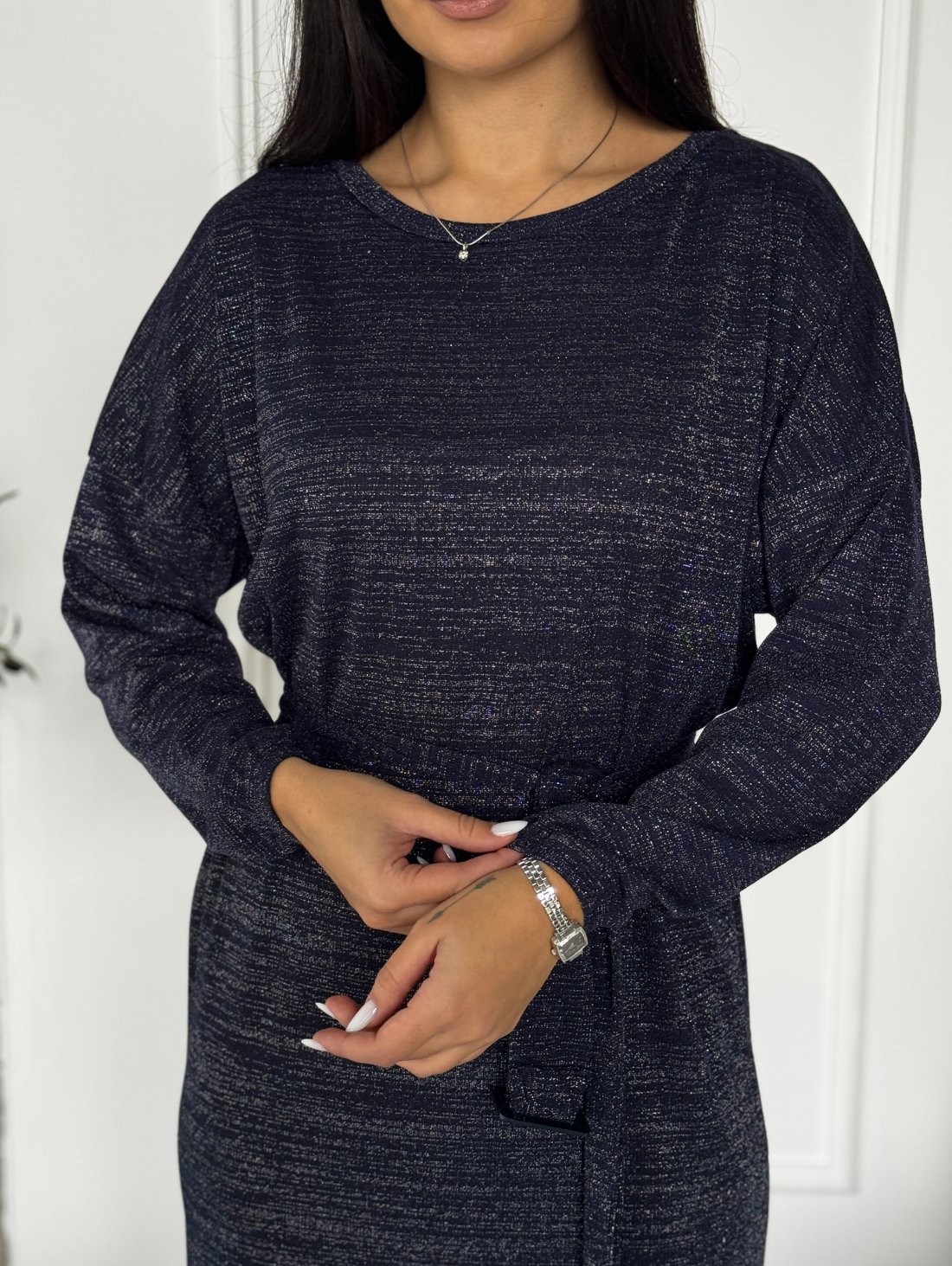 Святкова сукня з люрексом &quot;Shine&quot; INNOE 270588-1Темно-синій - Купити