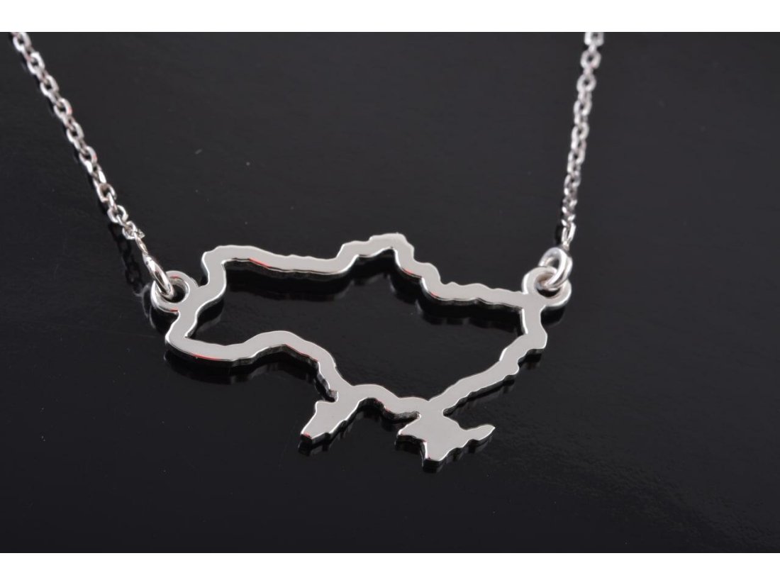 Кольє "Карта України" - Фото1 Кольє "Карта України"