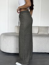 Теплі штани палаццо INNOE 300031-1 Сірий срібло