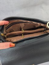 Елегантна жіноча сумка з якісної екошкіри INNOE 350015-2 Чорний