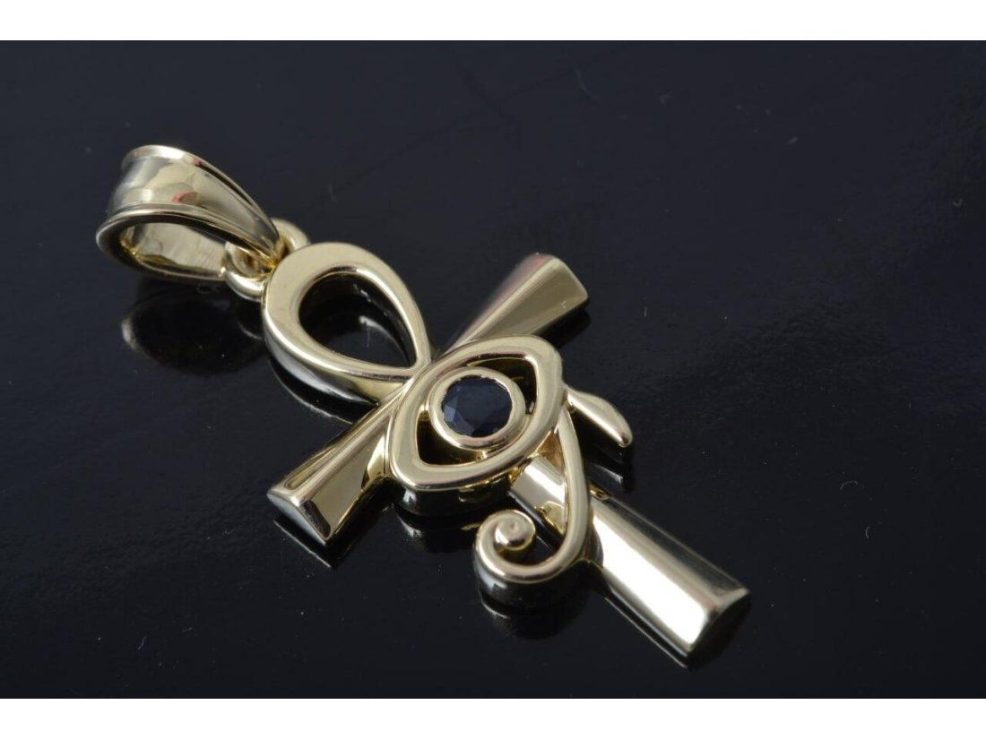 Підвіс "Анкх-Око Ра" із сапфіром - Фото4 Підвіс "Анкх-Око Ра" із сапфіром