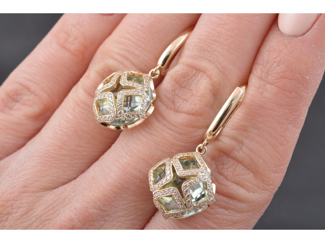 Сережки у стилі Chopard