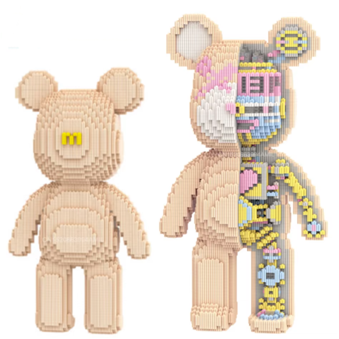 Конструктор Magic Blocks у вигляді ведмедика Bearbrick Скелет