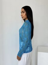 Стильний та практичний гіпюровий гольф 230208-20 - Innoe
