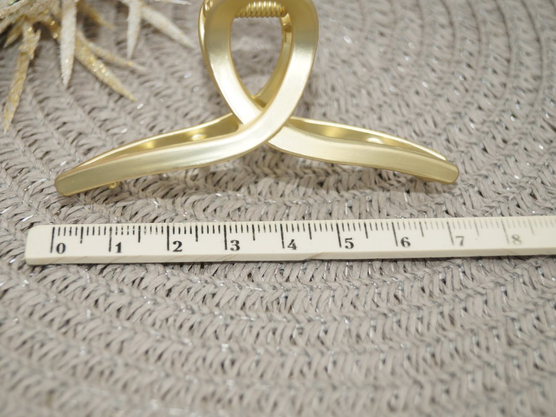 Краби для волосся металеві. 7.5 см. - Кристалік