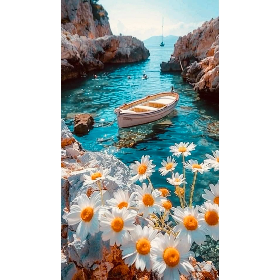 Алмазна мозаїка човен 40*50 см