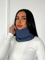 Теплий жіночий снуд-бафф INNOE 950642-1 Блакитний