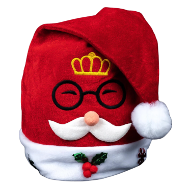 Новорічні шапки окуляри червоні 40 см - Купити