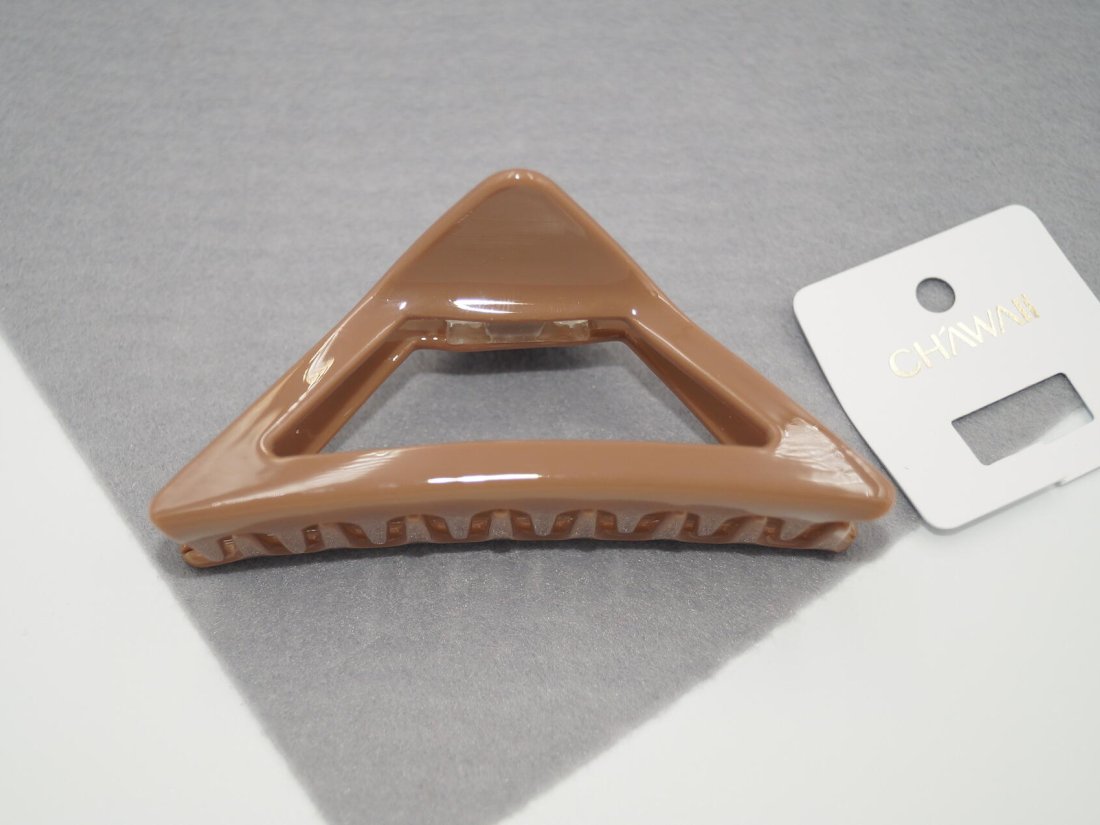 Краби для волосся 10.5 см. Трикутний. Французький пластик.